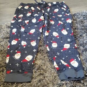 Mens Santa Pajama Bottoms XL